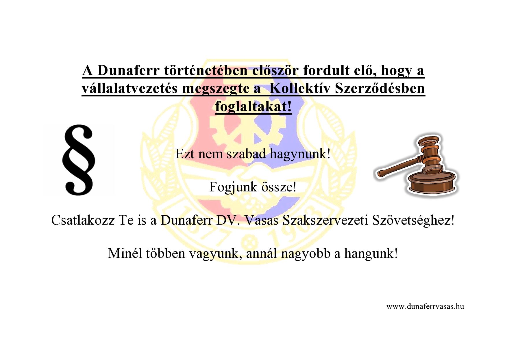 Megszegték a Kollektív szerződést!